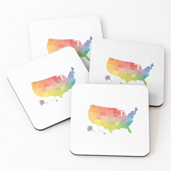 Item preview, Colored USA Vector Art (White Lines) Graphic designed and sold by adotpng.