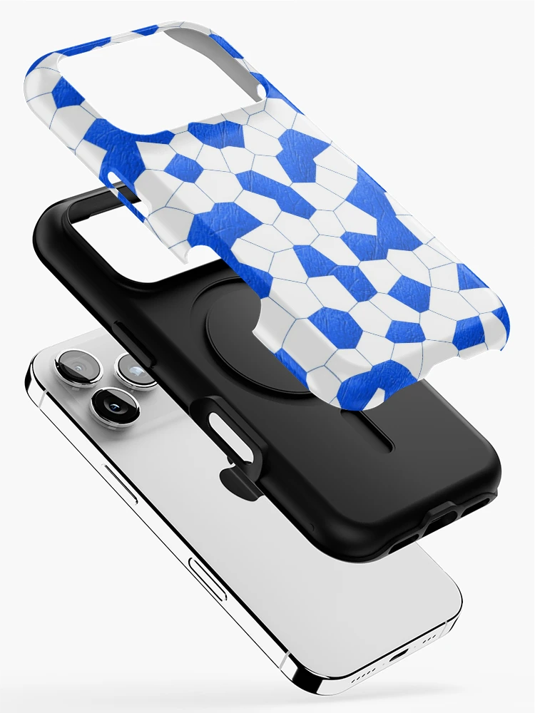 Thumbnail 2 of 4, iPhone Case, Abstract Blue Pattern designed and sold by Corbitron.