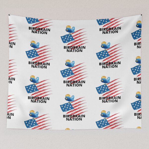 Item preview, BIRDBRAIN NATION Face Mask At RED BUBBLE designed and sold by walkingrock.