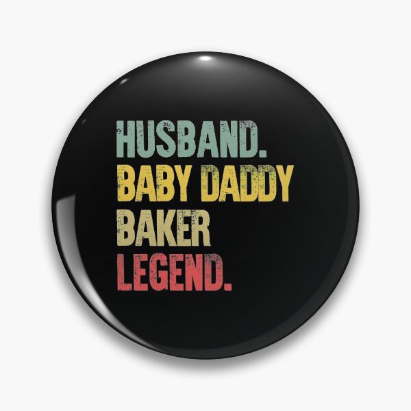 Item preview, Funny Men Vintage T Shirt Husband Baby Daddy Baker Legend designed and sold by Bendthetrend.