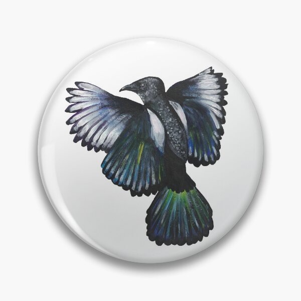 Item preview, Magpie in Flight Painting (Watercolour Dry-Brush) designed and sold by hillyhale.