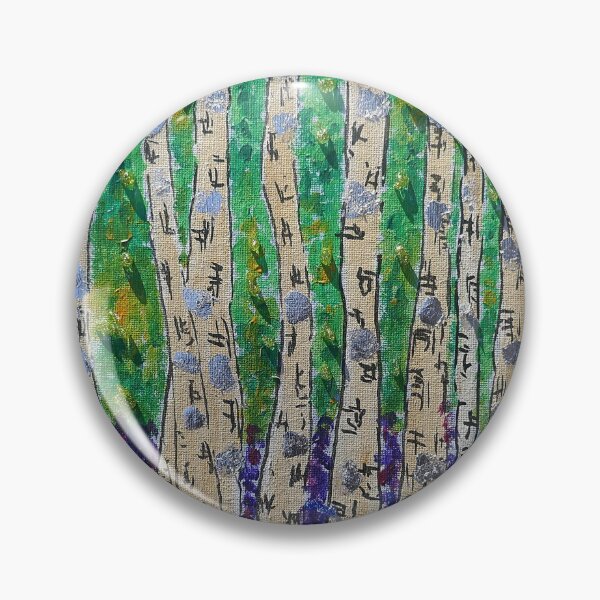 Item preview, Silver Birch Trees in a Bluebell wood designed and sold by Casimirasart.