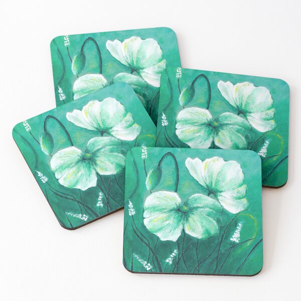Item preview, Flower row - green flowers designed and sold by SpaghettiBox.