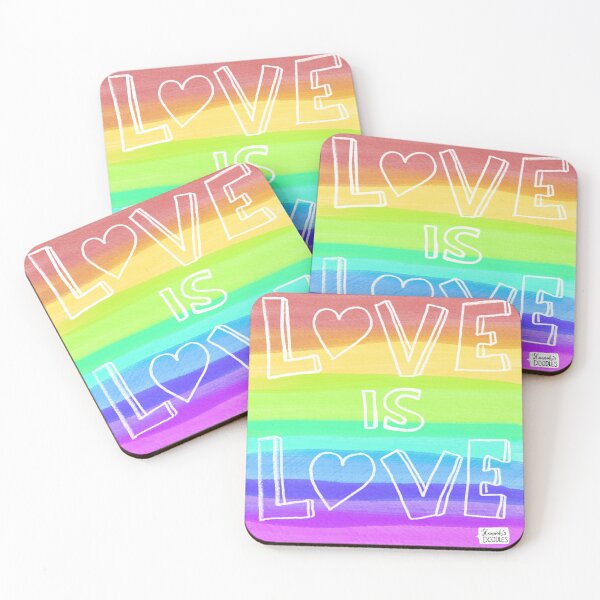 Item preview, Love is Love: rainbow pride design designed and sold by Hannah's  Doodles.