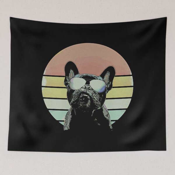 Item preview, French bulldog lovers, 80s style vintage designed and sold by Collagedream.