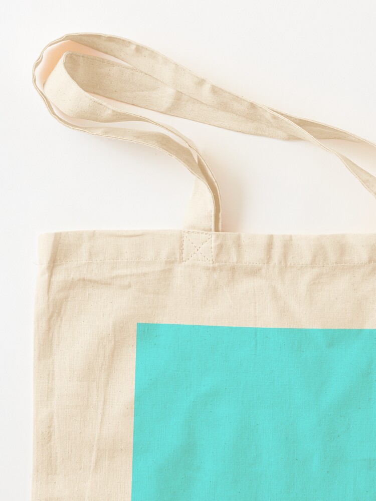 Cheap Solid Celeste Bright Aqua Blue Color Tote Bag for Sale by