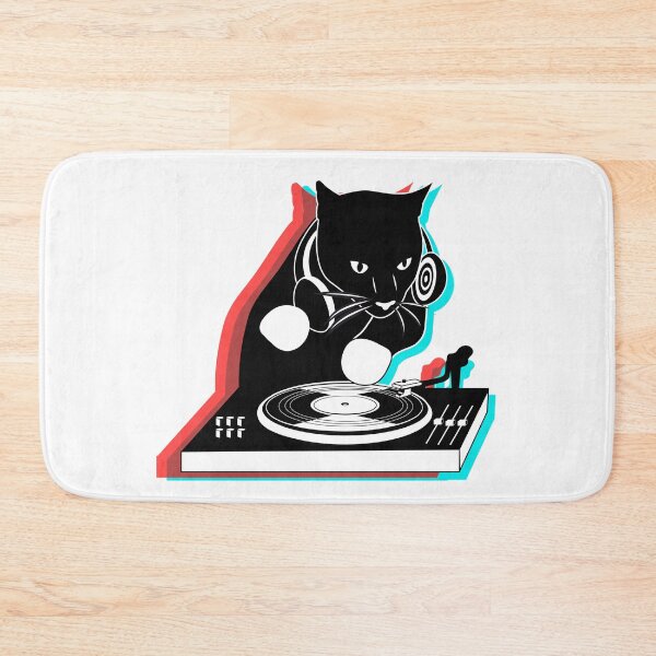 Item preview, DJ Cat in 3D Colours  designed and sold by alancreative.