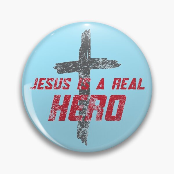Artikelvorschau, Jesus ist ein wahrer Held - christliches Design entworfen und verkauft von ShareYourFaith.