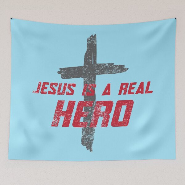 Item preview, Jesus is a Real Hero - Christian Design designed and sold by ShareYourFaith.