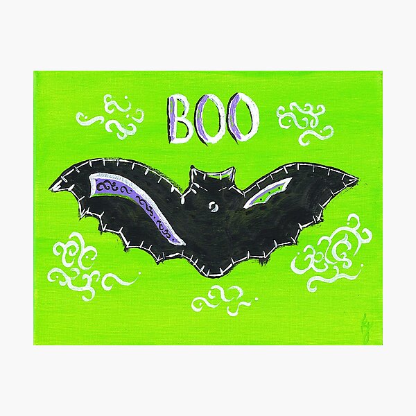 Baby Bat Boo Photographic Print