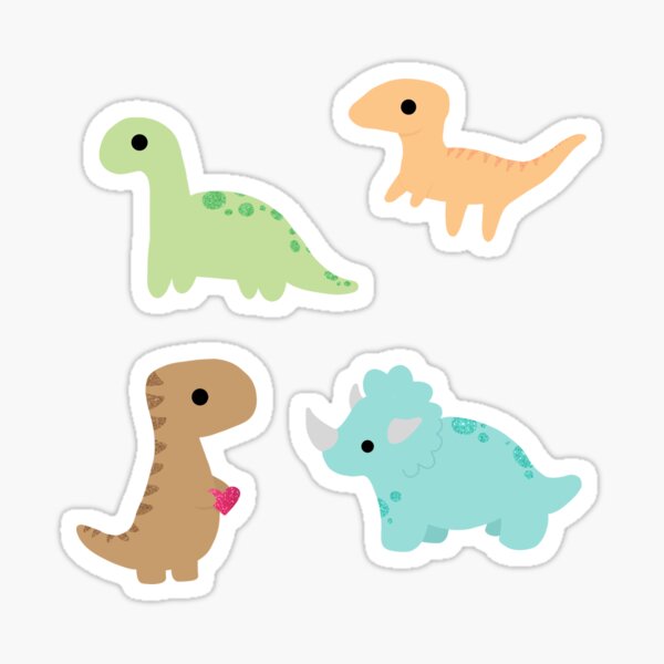 cute dinosaur pack Sticker for Sale by Ella3627