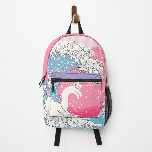 Item preview, Psychodelic Bubblegum Kunagawa Surfer Cat designed and sold by XOOXOO.