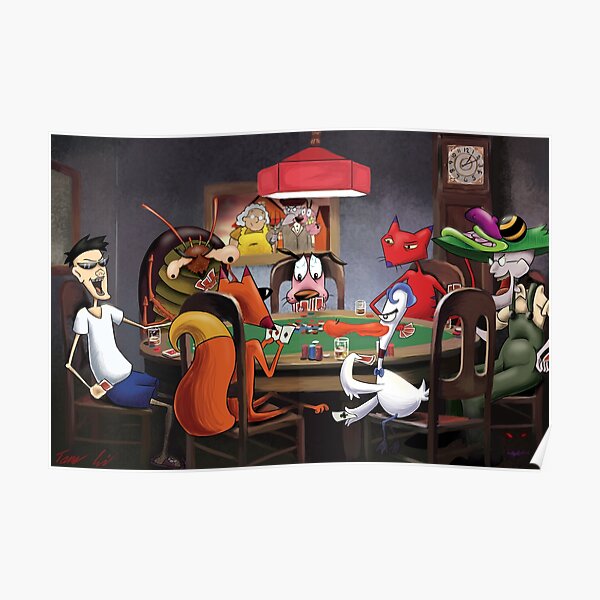 Courage The Cowardly Dog Posters for Sale | Redbubble