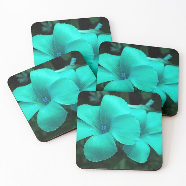 Item preview, Turquoise Flowers Photography Nature Plants Flower Design Wall Art, Home Decor, Phone Case, Mask designed and sold by TheGreekGuy.
