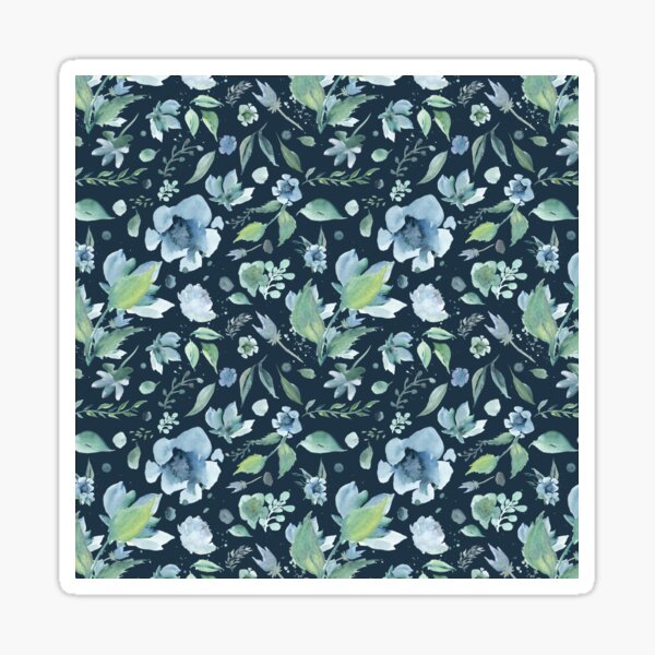 Item preview, Blue Floral Pattern designed and sold by MugsMe.