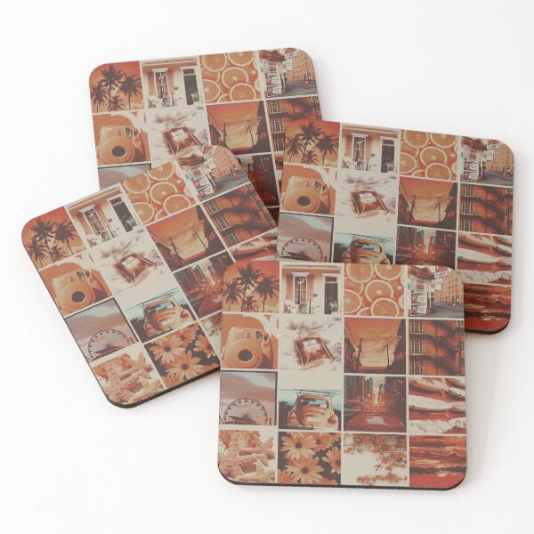 Item preview, orange aesthetic collage designed and sold by eshna.