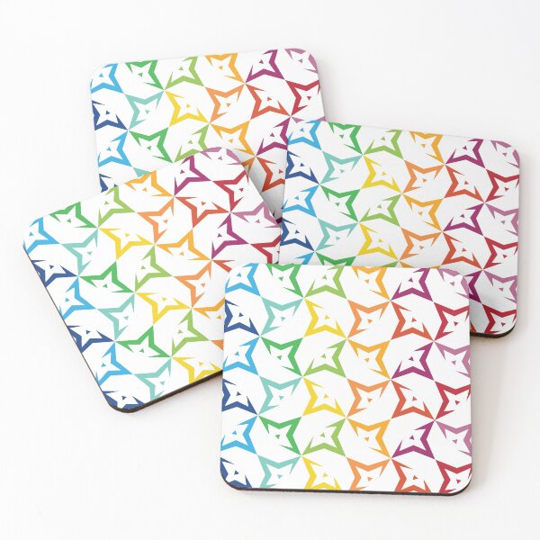 Item preview, Rainbow Pointed Triangle Star Pattern designed and sold by kjeppson.