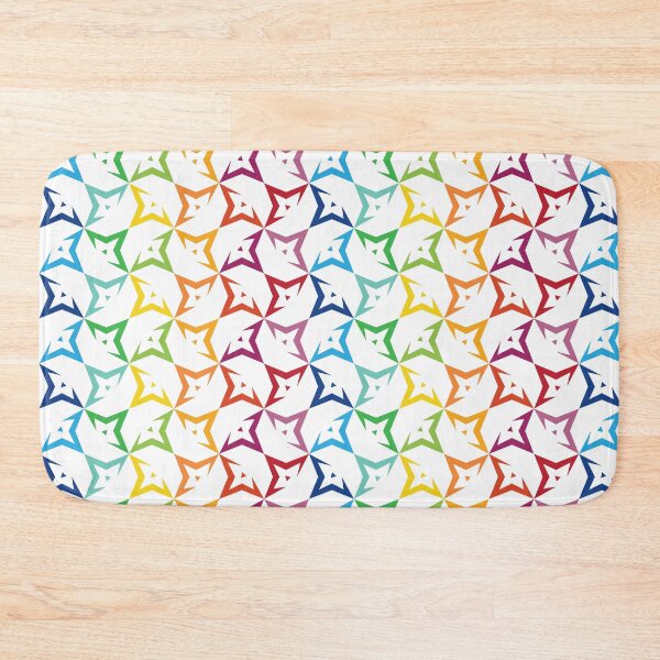 Item preview, Rainbow Pointed Triangle Star Pattern designed and sold by kjeppson.