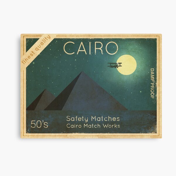 "Cairo Safety Matches " Canvas Print for Sale by TerryFan Redbubble