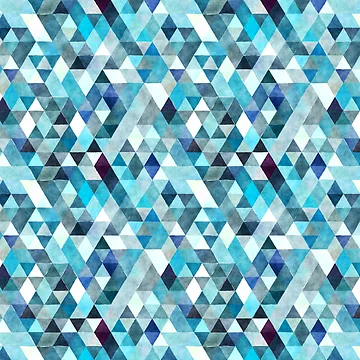 Artwork thumbnail, Ice Triangles Pattern by MugsMe