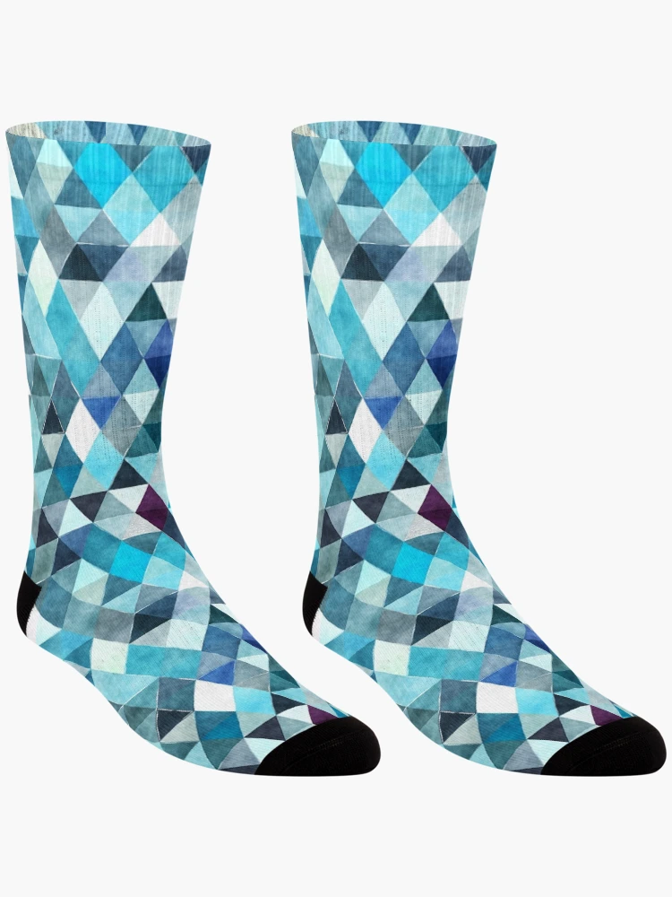Thumbnail 3 of 5, Socks, Ice Triangles Pattern designed and sold by MugsMe.
