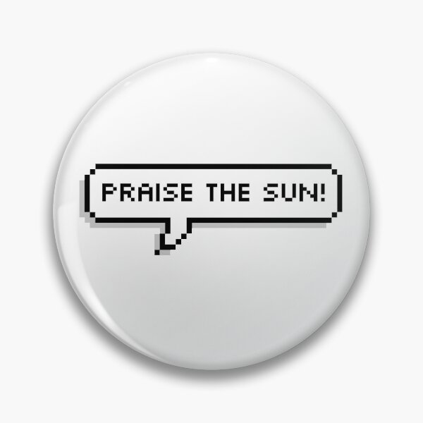 Item preview, Praise the Sun! Pixel Speech Bubble Sticker designed and sold by Lemon  Merch.