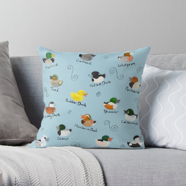 British Ducks Pattern Throw Pillow