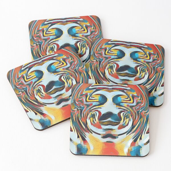 Item preview, Abstract Face - Color designed and sold by roundtrt.
