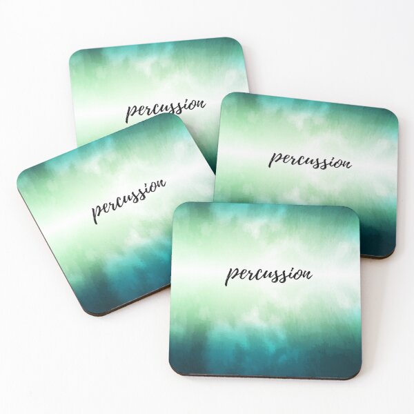 Item preview, Green Watercolor Percussion designed and sold by MusicWonderland.