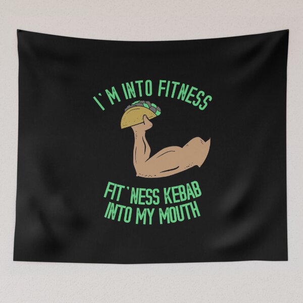 Item preview, I'm into Fitness Kebab into My Mouth Funny Kebab designed and sold by Dan66.