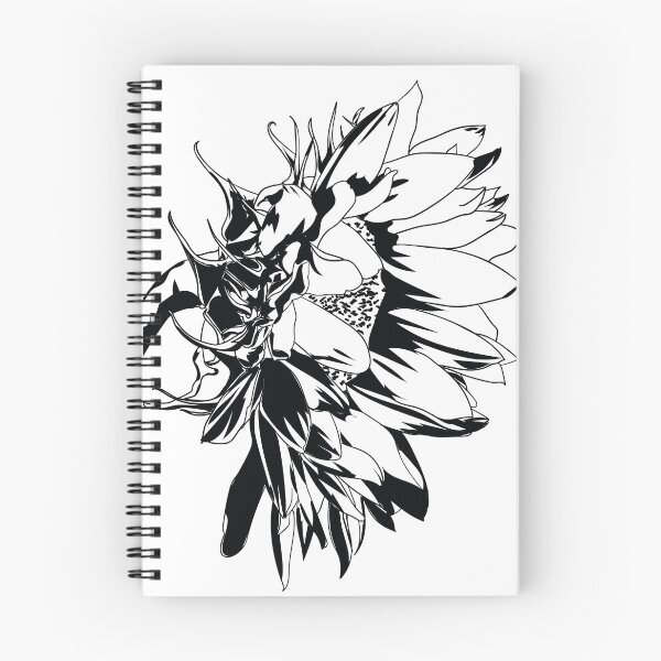 Item preview, Black and White sunflower designed and sold by sarahlowedesign.
