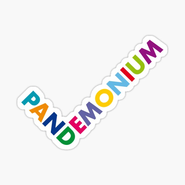 “Pandemonium” Sticker for Sale by SCassidy | Redbubble