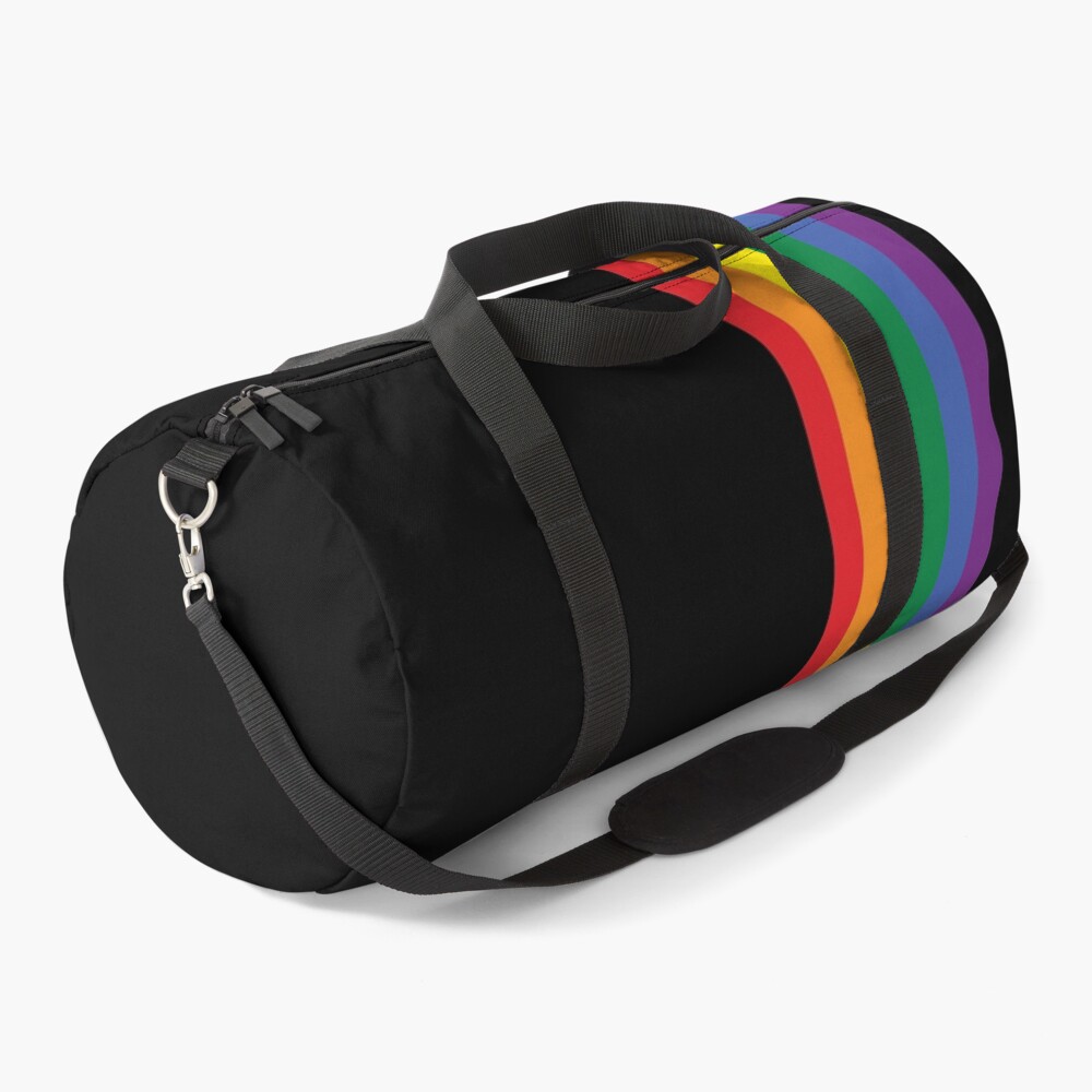 Rainbow Pride LGBT Strip Duffle Bag