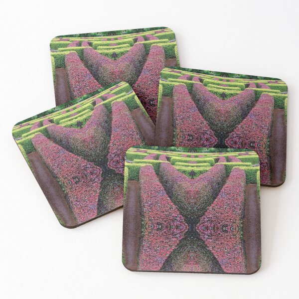 Item preview, edgerow symmetrical garden labyrinth green and red designed and sold by Flavio Vieri.