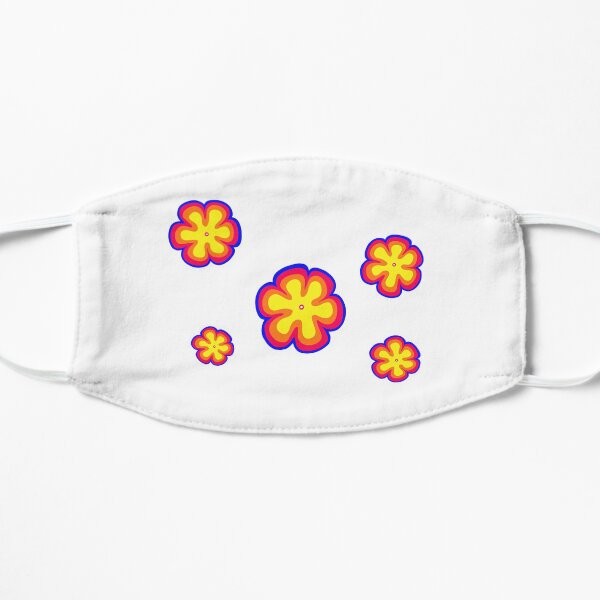 70's style flowers Mask