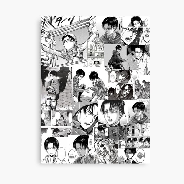 Levi Manga Collage Canvas Print