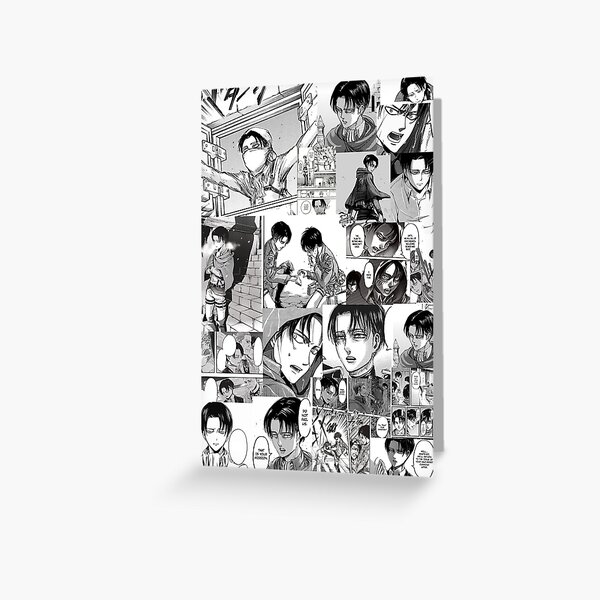 Levi Manga Collage Greeting Card