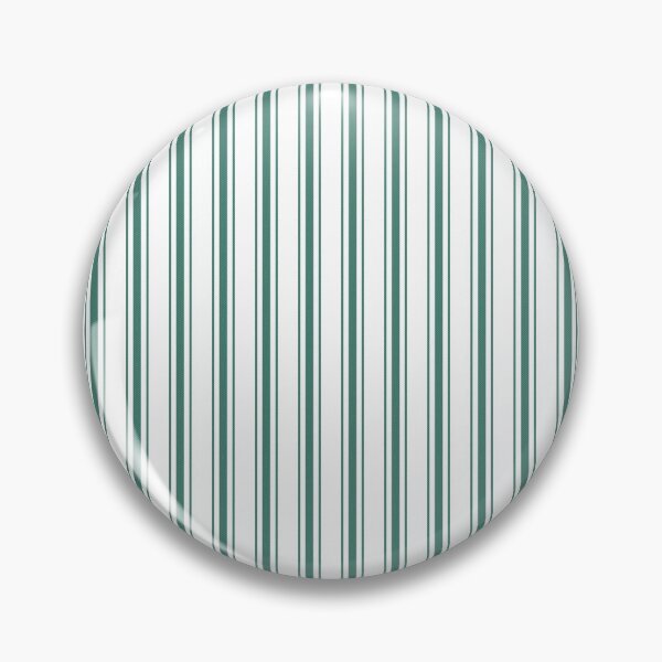 Item preview, Large Celebration Town Dark Green Vertical Mattress Ticking on White designed and sold by CelebrationTown.