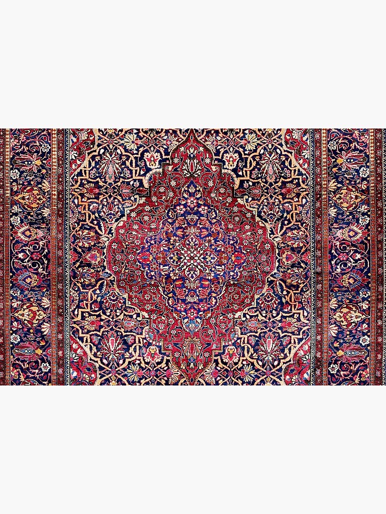 Kashan Central Persian Silk Rug Print by bragova