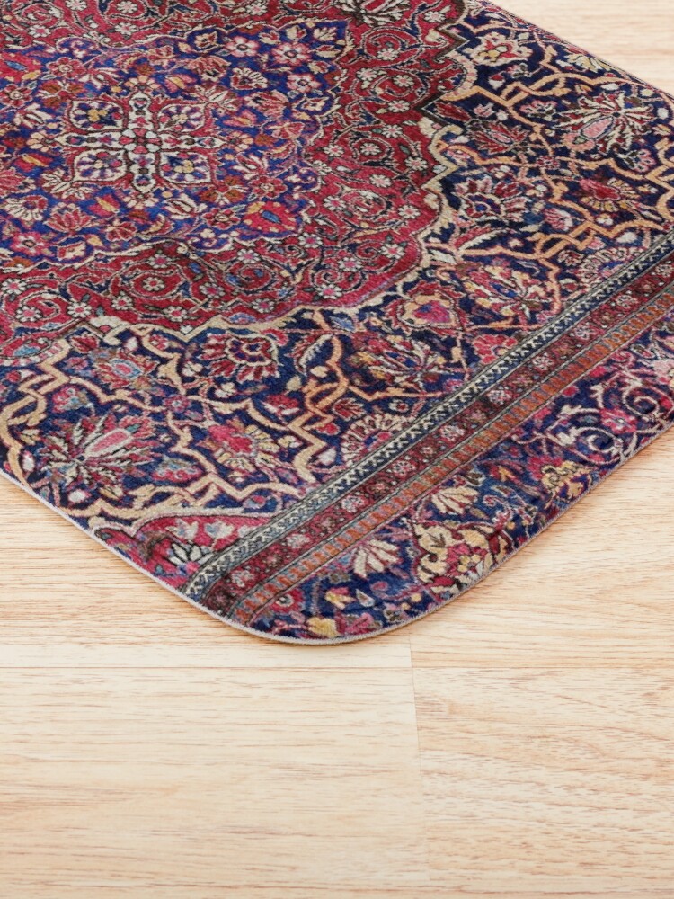 Alternate view of Kashan Central Persian Silk Rug Print Bath Mat