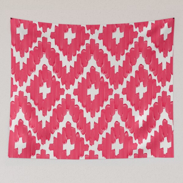 Item preview, Textile Diamonds – Hot Pink designed and sold by Cat Coquillette.