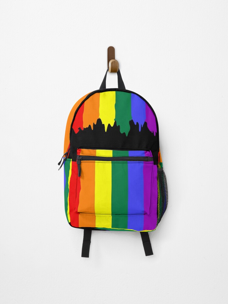 をいただい Gay Pride Backpack， Lgbt Rainbow Love Is Love Laptop Backpack Bookbag Compu B08crmhqhc