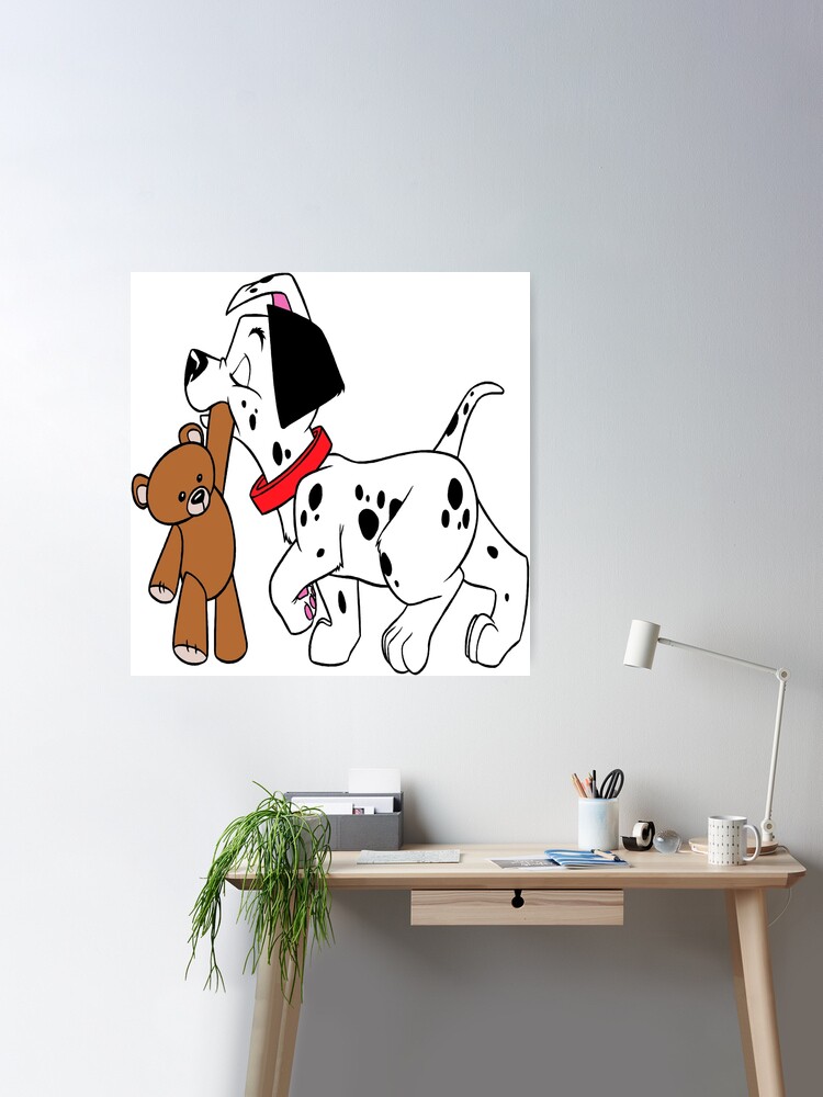 Can You Adopt Me ? Dalmatian with his Teddy Bear Poster by TheFunniestOne