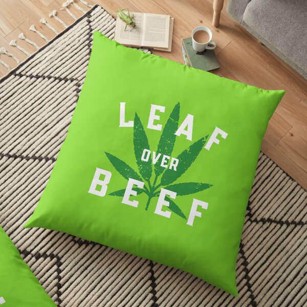 Leaf over Beef Floor Pillow