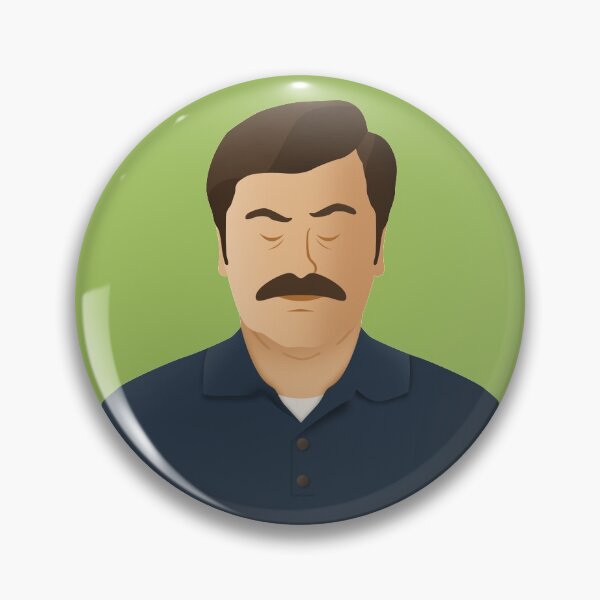 Item preview, Ron Swanson • Minimalist Portrait • Three-Legged Dane designed and sold by ThreeLeggedDane.