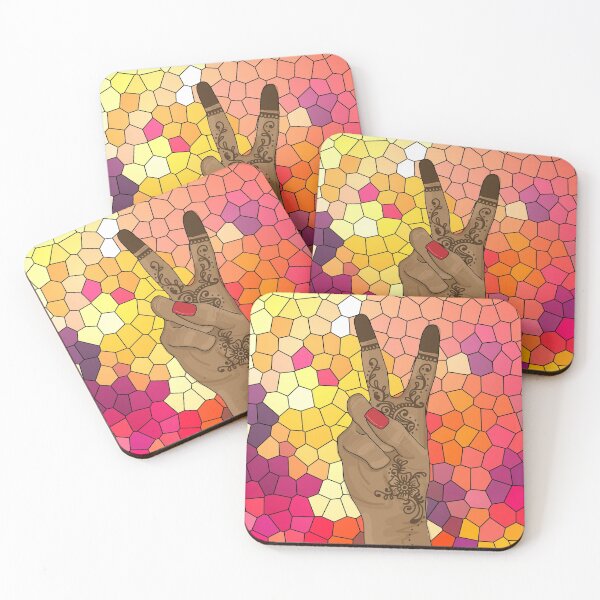 Item preview, Henna Peace Sign (Colourful) designed and sold by RaniPuri.