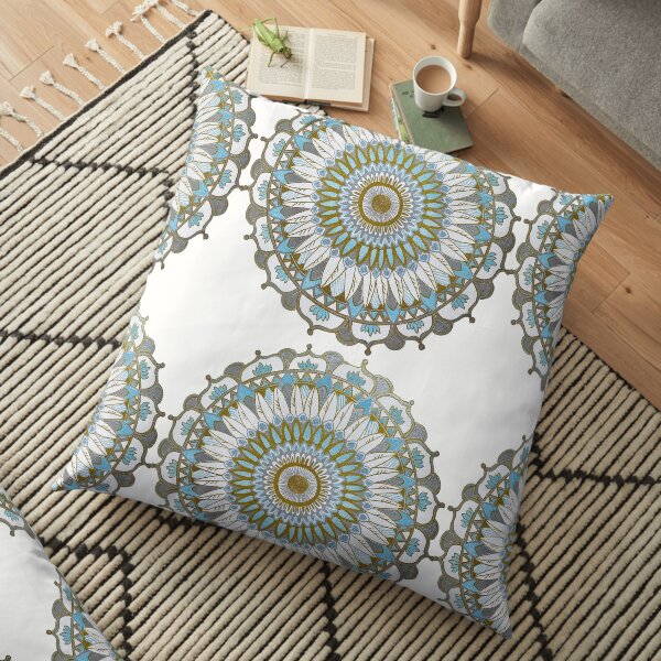 Mandala Gold Floor Pillow