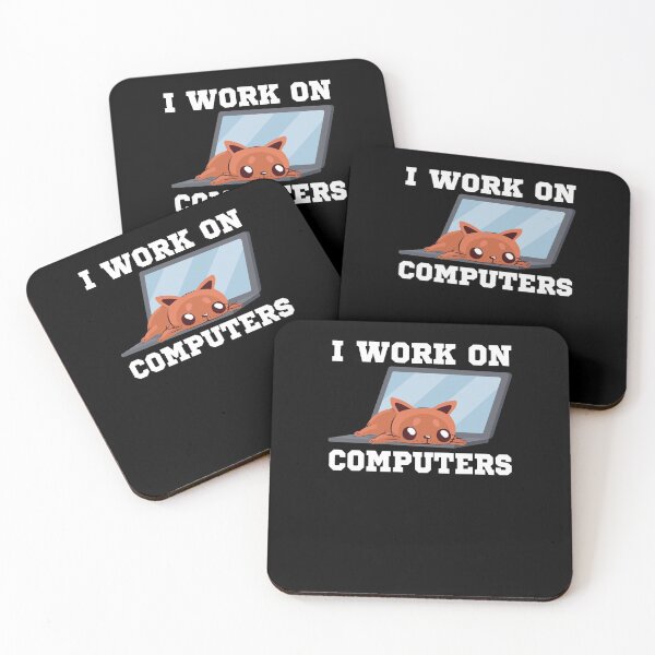 Item preview, Admin cat i work on computers designed and sold by shirtystar.