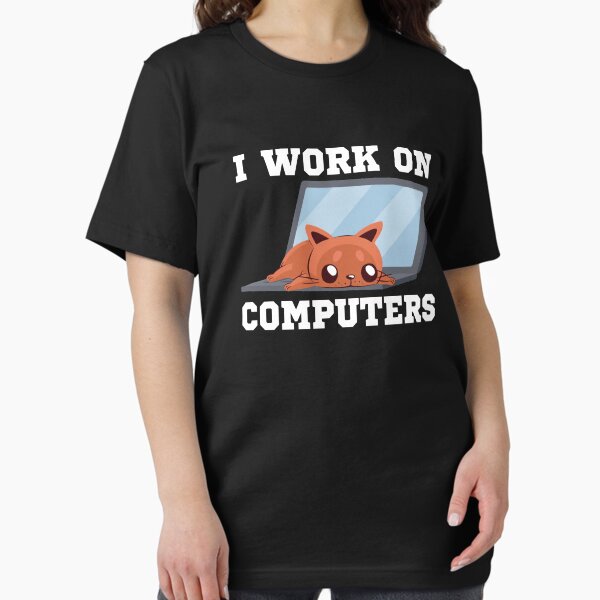 Item preview, Admin cat i work on computers designed and sold by shirtystar.