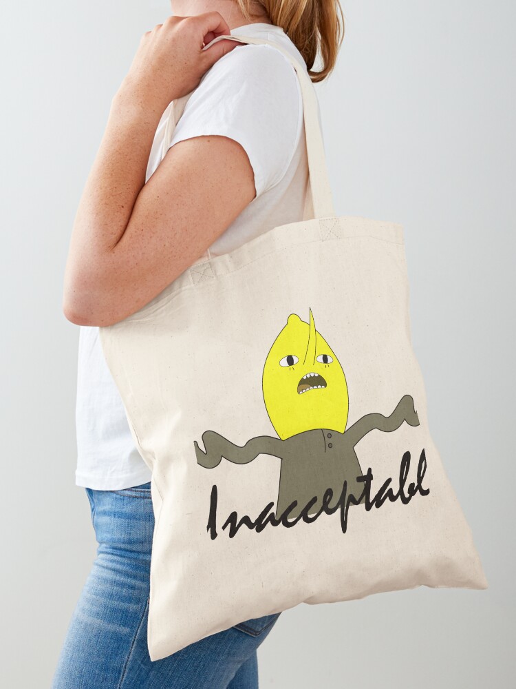  GRAPHICS & MORE Adventure Time Lemongrab Unacceptable Grocery  Travel Reusable Tote Bag : Home & Kitchen